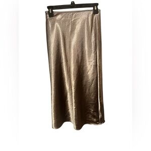 ⭐️NEW⭐️ Lululemon Satin Midi Skirt. Sz M. Color Sheer Oak